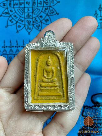 Amulette Phra Somdej Pok Deng et Phra Sanghajai Natchaléti – Luang Phor Phina (Wat Sanom Lao) # 672 Magic of the Buddha