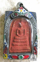 Red Phra Somdej amulet - Wat Khao Bandaï It (Temple of the Most Venerable LP Daeng). #103
