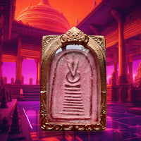 Nine-level Phra Somdej Pim Ok Wee Amulet – Wat King Kaew – 2008 Luang Phor Phueak 50th Anniversary Parinirvana Commemorative Series #593