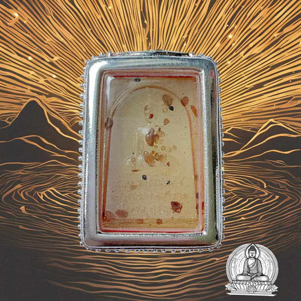 Amulette Phra Somdej avec pierres reliques Phratat - Vénérable Phra Luang Thudong. # 248 - Magic of the Buddha