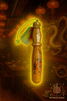 Pilon sacré Sak en bois de jacquier – talisman thaï ancien (~30 ans) # 691