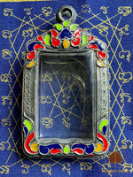 🕉 Reliquaire pour amulettes Phra Somdej – motifs polychromes artisanaux # 682