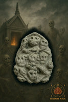 🕯️ Plaque votive ésotérique aux Onze Fantômes – Cendres rituelles du Wat Kositaram # 705