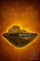 Pot reliquaire Pla Kad, Meedh Moh et sarira multicolores - Très Vénérable LP Nuam. # 640