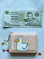 Portefeuille magique de fortune Duck Luck orné de yant (avec billet de temple offert) # 854 Magic of the Buddha