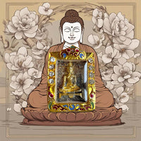 Amulette du Bouddha Phra Ratcha Nanthajan - Vénérable Luang Phor Sarmlit # 559 Magic of the Buddha