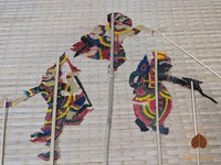 Marionnettes de théâtre d’ombre Nang Talung – Artisanat thaïlandais traditionnel # 754