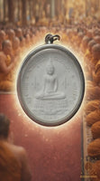 Luang Pho To amulet "Buddha Opening the World" and Phaya Rahu - Wat Laksi Ratsamokhon #830