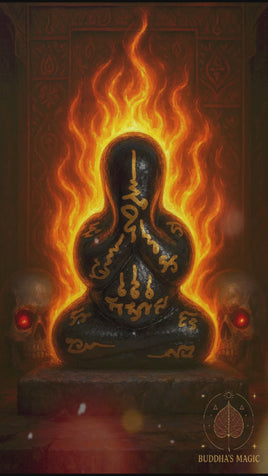 Statuette Phra Pidta Neuar Wan Roe Phong Tabai Phong Lek Namphi – Phra Ajarn Waen, Wat Saphan Soong # 637