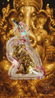 Golden amulet of Mûshika, sacred rat vahana of the god Ganesh #770