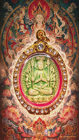 Thousand-Armed Guan Yin Ceramic Amulet Namgyalma - Wat Boman Khunaram #843