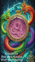 Amulette violette Pu Sri Suttho Nakarat Racha (Roon Duang Séthi) – Wat Maniwong # 820