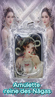 🐉 Amulette de la Reine des Nagas – Ajarn Meng – Grande amulette rituelle de pouvoir et de charme # 764