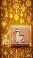 Portefeuille magique de fortune Duck Luck orné de yant (avec billet de temple offert) # 854