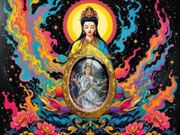 Pendentif ancien double face de la Bodhisattva Guan Yin # 562 Magic of the Buddha
