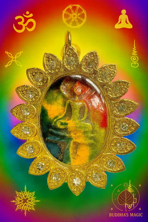 Amulette Bouddha Phra Somdej en Céramique Multicolore # 685 Magic of the Buddha