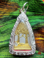 Amulet of the Reclining Buddha and the Chedi of Wat Yai Chai Mongkhon #615