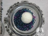 White relic pearl of the Arahant and purple and blue sarira. #101