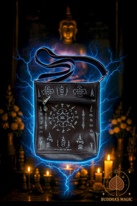 Sac magique Kapaow Yant de Phra Ajarn Wicha – Sac rituel de protection Wat Pantha Wicha # 641