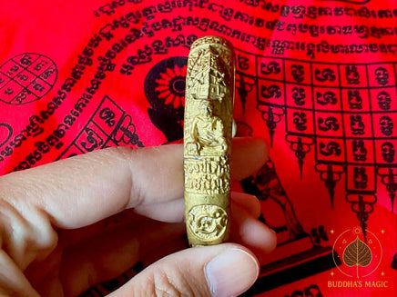 🔱 Bracelet sacré en bronze de Luang Phor Kliang Técha-Thammo – Wat Srithad # 791 Magic of the Buddha