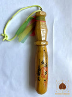 Pilon sacré Sak en bois de jacquier – talisman thaï ancien (~30 ans) # 691