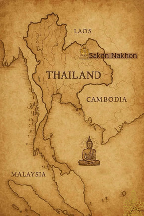 Bille alchimique Phra Rahu alchimique en neuf métaux - Luang Phor Nuphet du Wat Pa Phum Phitak # 821 Magic of the Buddha