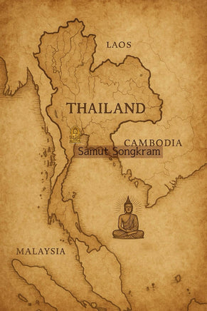 Amulette Lersi et Hanuman Roon Song Seti Baramee Kru - Wat Amphawan # 817 Magic of the Buddha