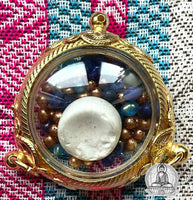 Pierres reliques "dent du Bouddha" et perles sacrées Sarira. #217