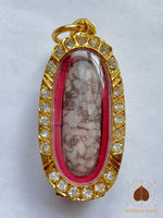 Amulette Shiva Lingam en pierre relique Hin Khao San des grottes sacrées de Khao Sam Roi Yot # 704