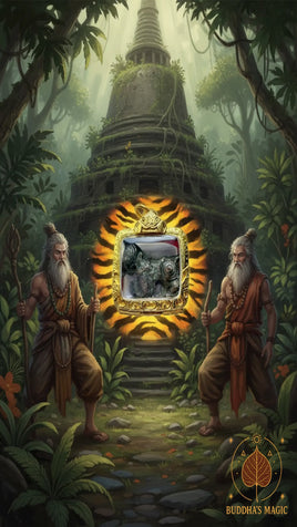 Singharaj ancien – Amulette de protection royale en métal rituel patiné # 762