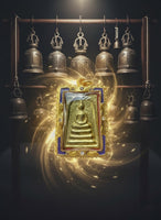 🔔 Phra Somdej au Nagas en Lek Lai Doré (Lek Lai See Thong) # 761