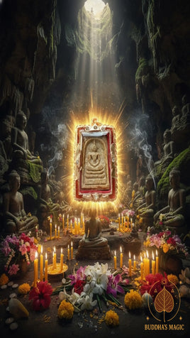 Amulette Phra Somdej Phra Phuthanan Tha Buri Sri Shakyamuni – Wat Phaya Phu # 774 Magic of the Buddha