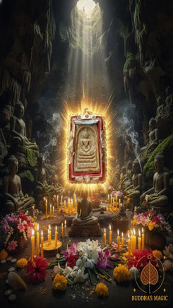 Amulette Phra Somdej Phra Phuthanan Tha Buri Sri Shakyamuni – Wat Phaya Phu # 774 Magic of the Buddha