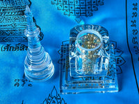 🛕 Chedi translucide aux reliques Sarira arc-en-ciel et Bouddha – Wat Luang Phor Sothorn # 700