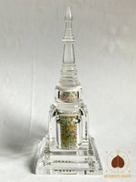 🛕 Chedi translucide aux reliques Sarira arc-en-ciel et Bouddha – Wat Luang Phor Sothorn # 700