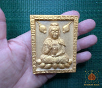 🪷 Tablette votive de Guan Yin – Wat Manghon Kamalawat (2005) # 759