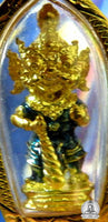 Nice little pendant of the guardian demon Tao Wessuwan from Wat Ratchanadaram. #31