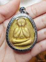 Amulette protectrice Phra Pidta Jumbo Roon Plodnee Song Traimas - Très Vénérable Luang Phor Path du Wat Huay Duan # 847 Magic of the Buddha