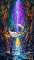 Sacred braided ring Khuman Thong Ae Kai from Wat Chedi Nakhon Si Thammarat # 869