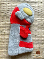 🧸 Marionnette japonaise vintage Ultraman en peluche (années 70–80) # 715