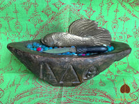 Pot reliquaire Pla Kad, Meedh Moh et sarira multicolores - Très Vénérable LP Nuam. # 640