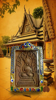 Rare amulette ancienne du Bouddha de fortune Phra Sanghajai - Très Vénérable LP Tae du Wat Sam Ngam. # 394 Magic of the Buddha