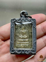 Phra Somdej in Green Crystals – Phra Ajarn Chalo (Wat Saphan Thai Norasing) #599