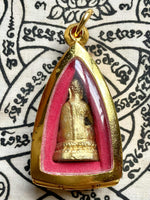 Phra Kling amulet of the Buddha in the teaching mudra – Wat Sri Sathong (late 1990s) # 616