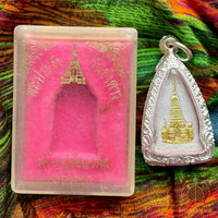 Amulet of the Reclining Buddha and the Chedi of Wat Yai Chai Mongkhon #615