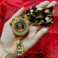 🪷 Collier bouddhiste Sakyamouni et Luang Phor Sothorn avec perles reliques Sarira # 716